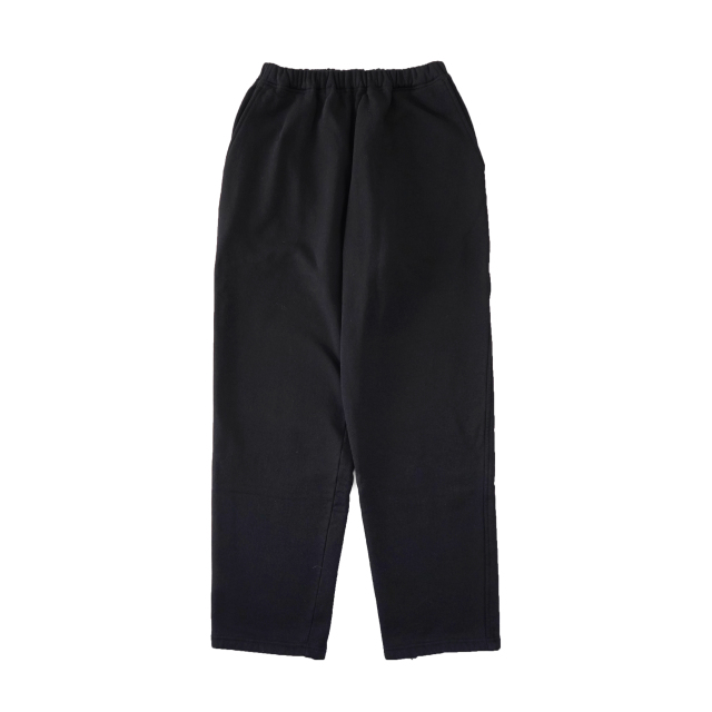 COMOLI コットン裏毛 パンツ BLACK