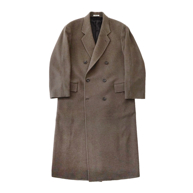AURALEE SUPER FINE WOOL MOSSER CHESTERFIELD COAT