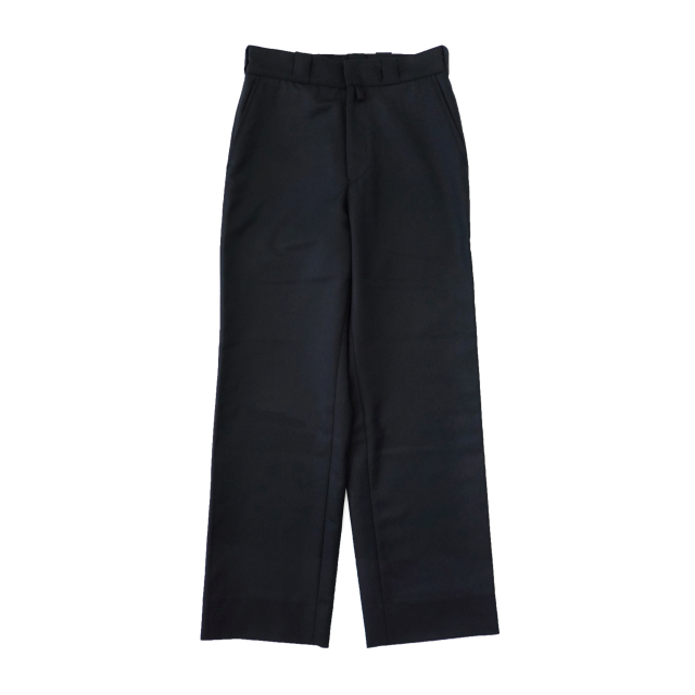 COMOLI ウールサージ パンツ NAVY