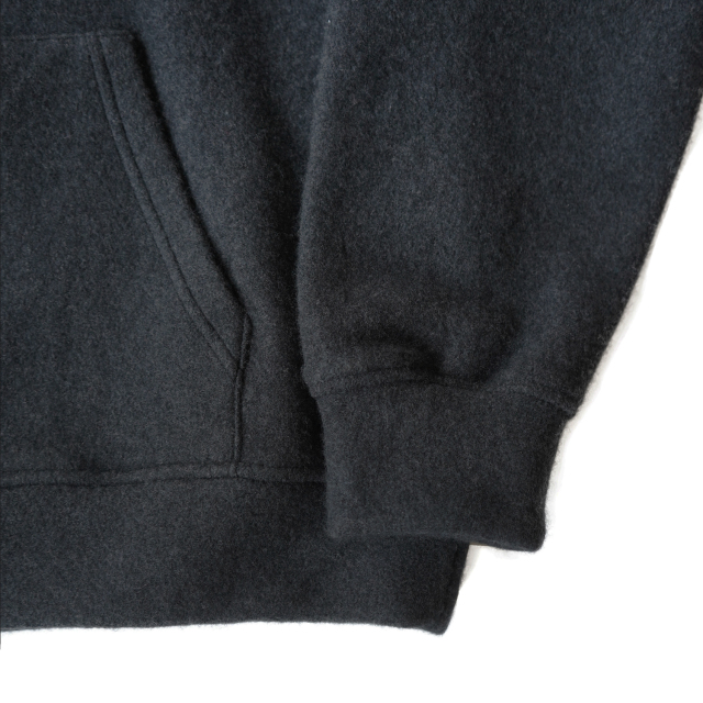COMOLI ウールフェルト パーカ CHARCOAL
