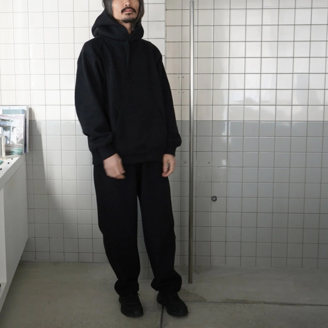 COMOLI ウールフェルトパーカ charcoal サイズ3 COMOLI ウールフェルト パーカ CHARCOAL