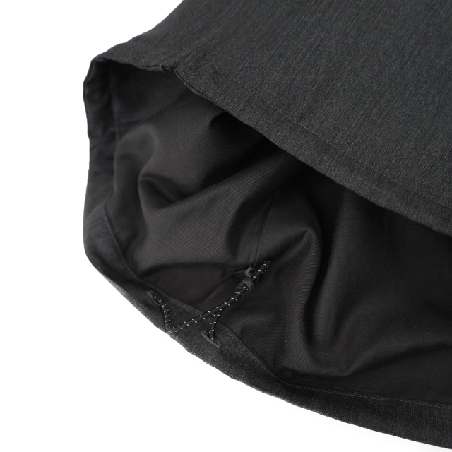 awasa wool gabardine zip up jacket