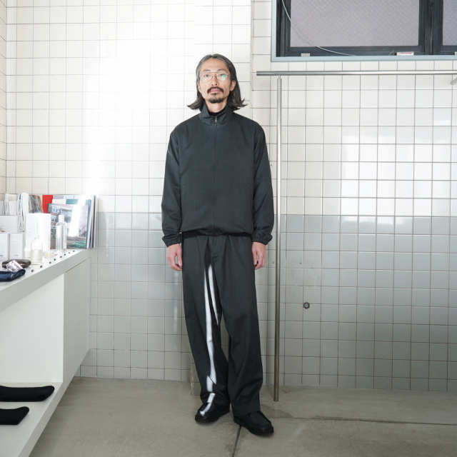 awasa wool gabardine over pants