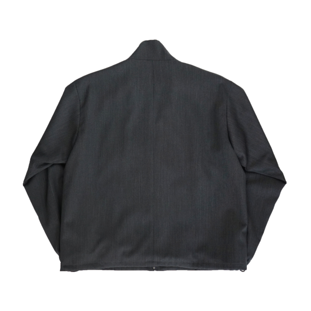 awasa wool gabardine zip up jacket