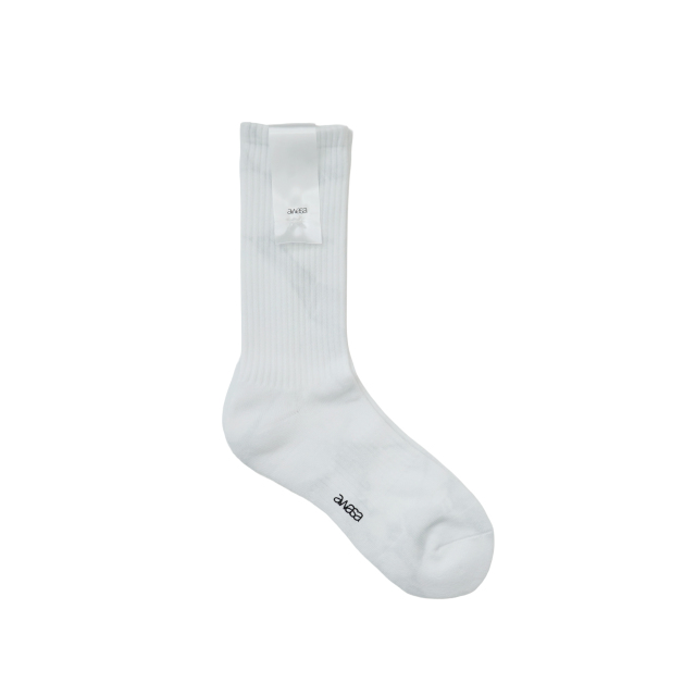 awasa tube socks tie dye (gray × white)