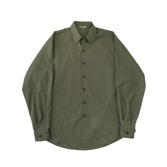 AURALEE WASHED FINX TWILL BIG SHIRT