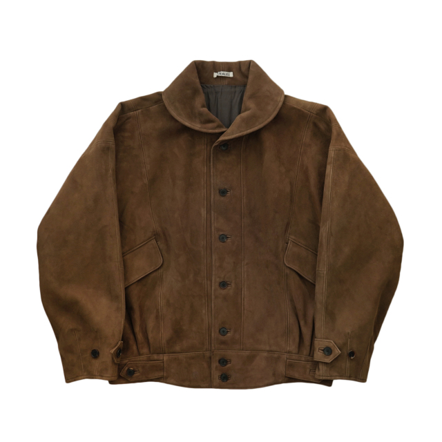 AURALEE SILKY GRAIN SUEDE BLOUSON