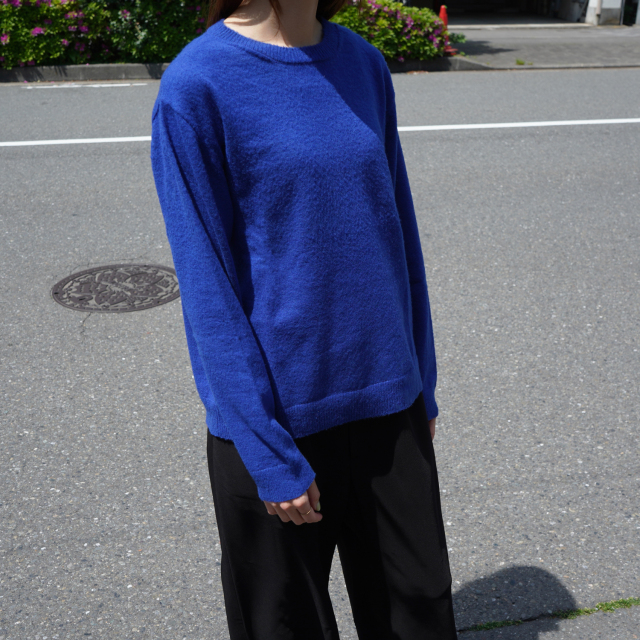 AURALEE BRUSHED CASHMERE COTTON KNIT P/O