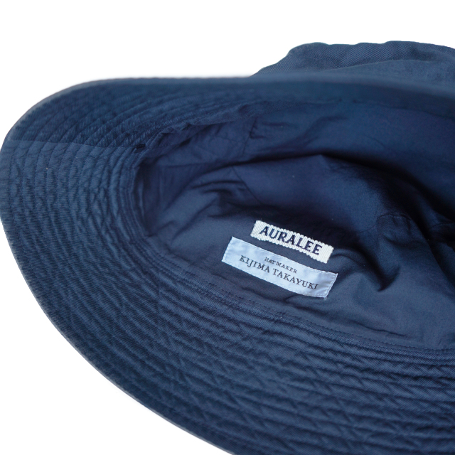 AURALEE GARMENT-DYED FINX CHINO BUCKET HAT MADE BY KIJIMA TAKAYUKI