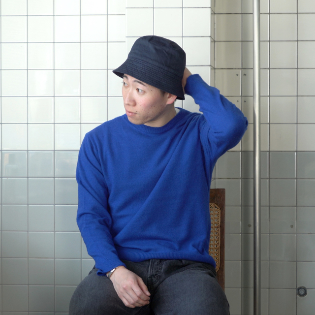 AURALEE GARMENT-DYED FINX CHINO BUCKET HAT MADE BY KIJIMA TAKAYUKI