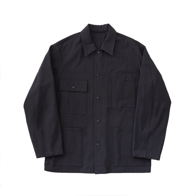 awasa hard twist cotton twill utility shirt jacket