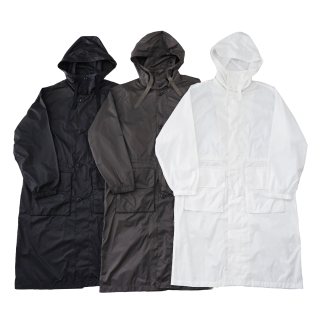 awasa super light airy nylon hooded coat