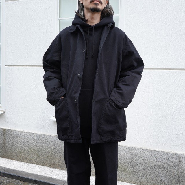 COMOLI ポストワークツイル ジャケット BLACK