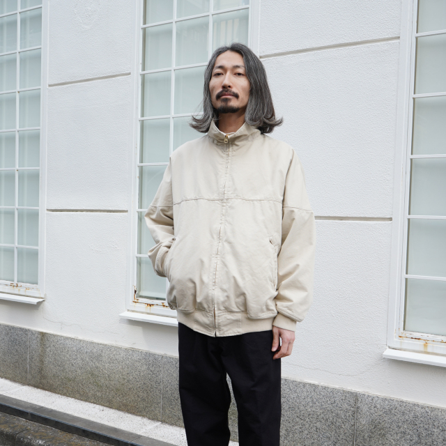 COMOLI ポストワークツイル キャップショルダーブルゾン IVORY