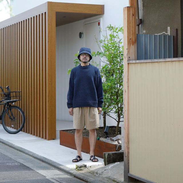 AURALEE GARMENT-DYED FINX CHINO BUCKET HAT MADE BY KIJIMA TAKAYUKI