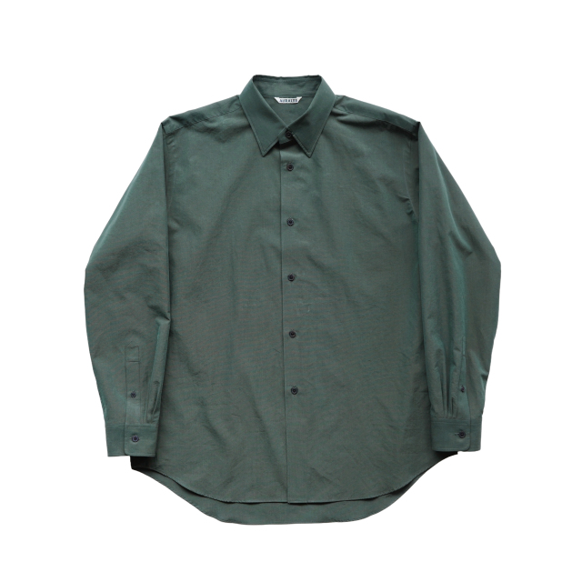 AURALEE WASHED FINX WEATHER CHAMBRAY SHIRT