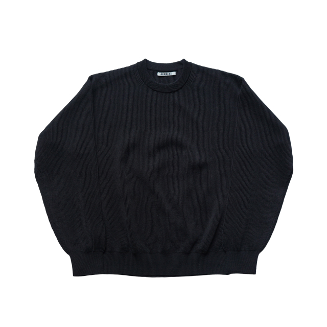 【AURALEE 26SS】FLAT YARN RIB KNIT P/O 26SS】AURALEE FLAT YARN RIB KNIT P/O