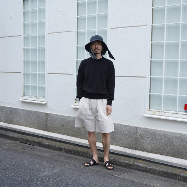 AURALEE FLAT YARN RIB KNIT P/O