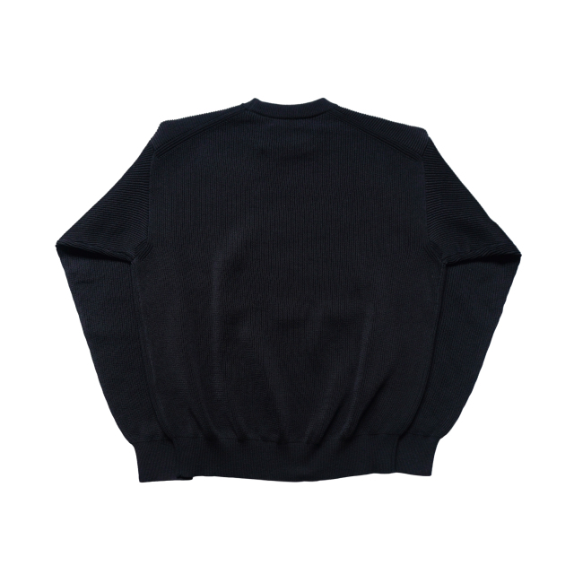AURALEE FLAT YARN RIB KNIT P/O