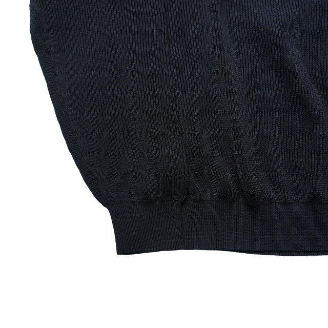 AURALEE FLAT YARN RIB KNIT P/O