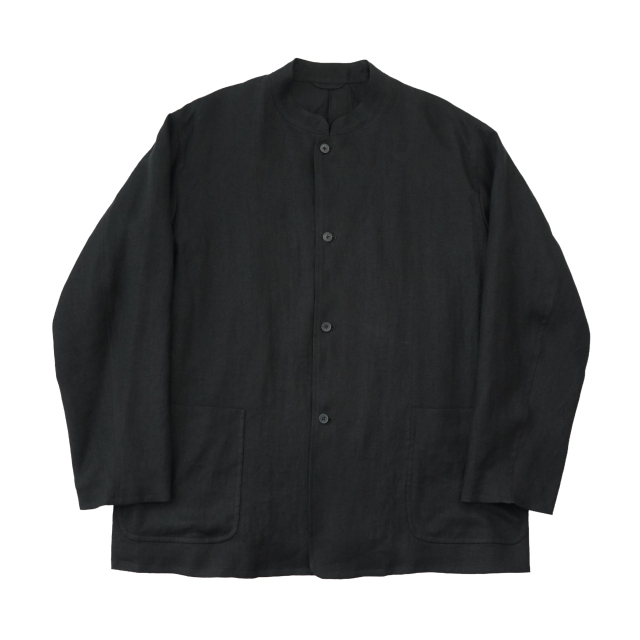 COMOLI カナパ スタンドカラージャケット BLACK