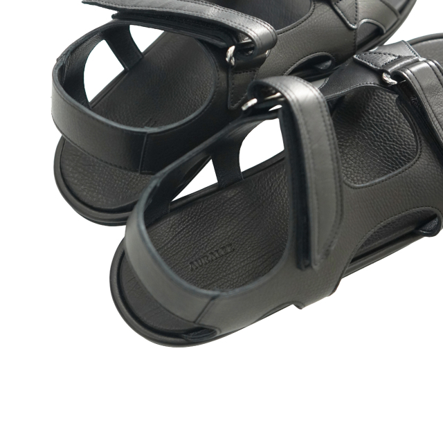 ★期間限定価格★オーラリー　ダブルストラップサンダル AURALEE SOFT LEATHER DOUBLE STRAP SANDALS