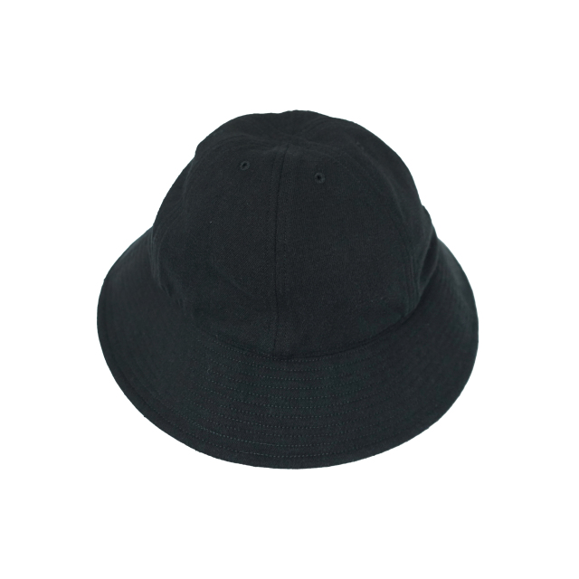 COMOLI シルクネップ ハット BLACK