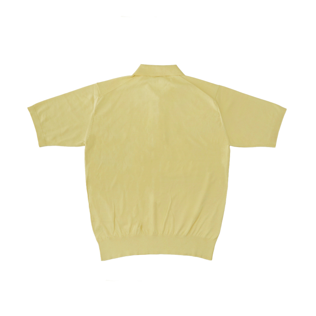 AURALEE GIZA HIGH GAUGE KNIT POLO