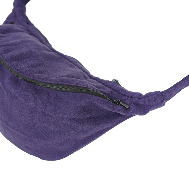 COMOLI シルクネップ ウエストバッグ PURPLE
