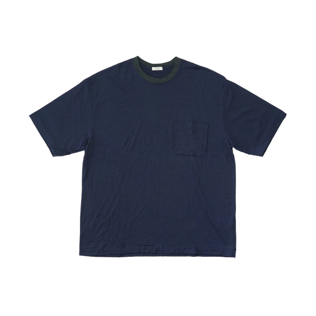 awasa アワサ　ウールt tシャツ 新品　TF TOFF awasa super 100's ウール Tシャツ