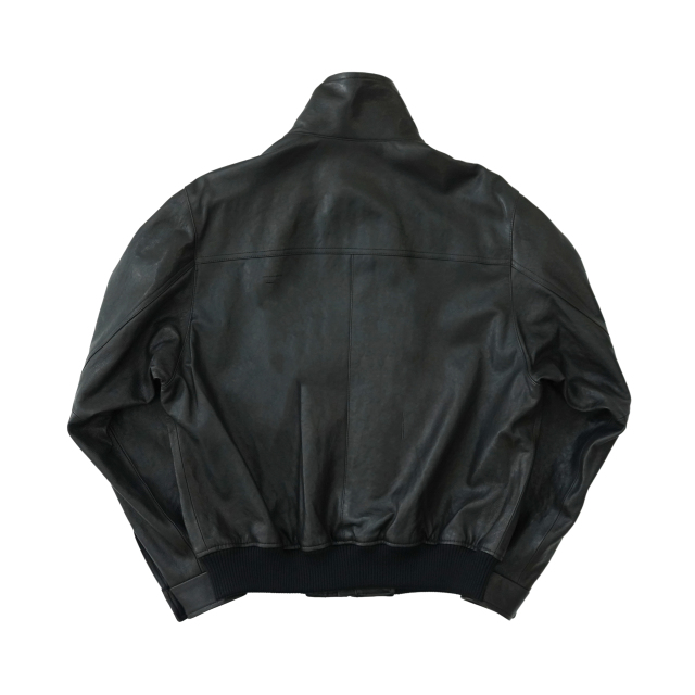 AURALEE TEXTURED LAMB LEATHER BLOUSON
