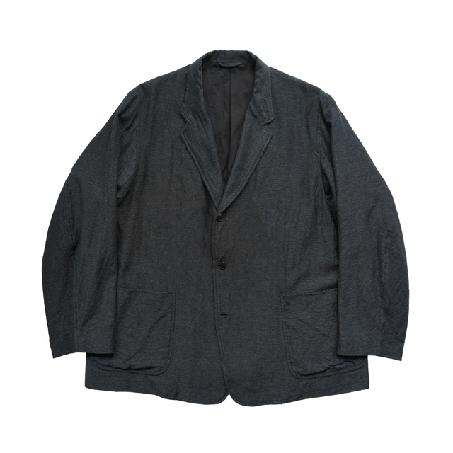 COMOLI カシミヤシルク 3Bジャケット CHARCOAL