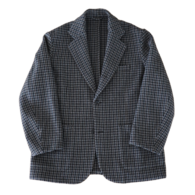 awasa ガンクラブチェック 3Bジャケット gray check