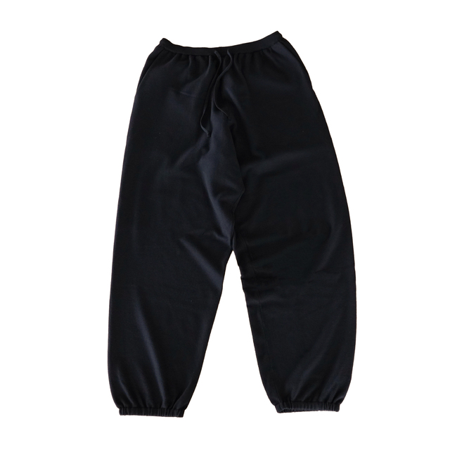 COMOLI ウールニット パンツ  BLACK
