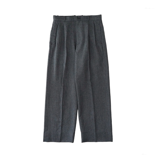 BAUTH WOOL 2TUCK TROUSERS