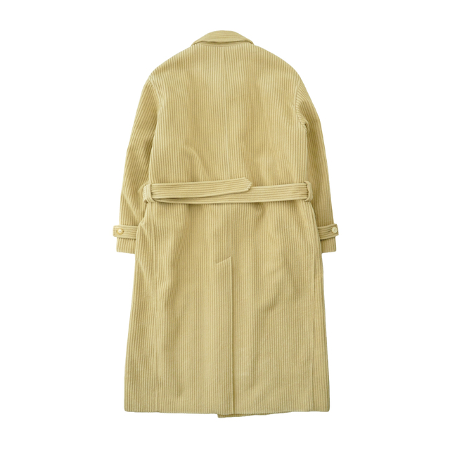 AURALEE WOOL CASHMERE CORDUROY SOUTIEN COLLAR COAT