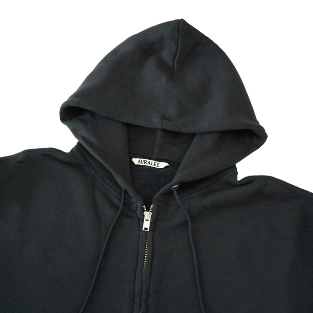 AURALEE HIGH-TWIST COMPACT SWEAT ZIP PARKA