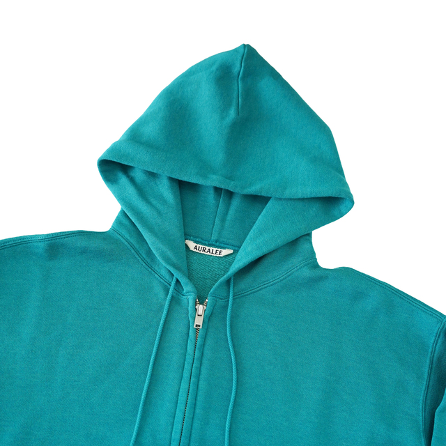AURALEE HIGH-TWIST COMPACT SWEAT ZIP PARKA