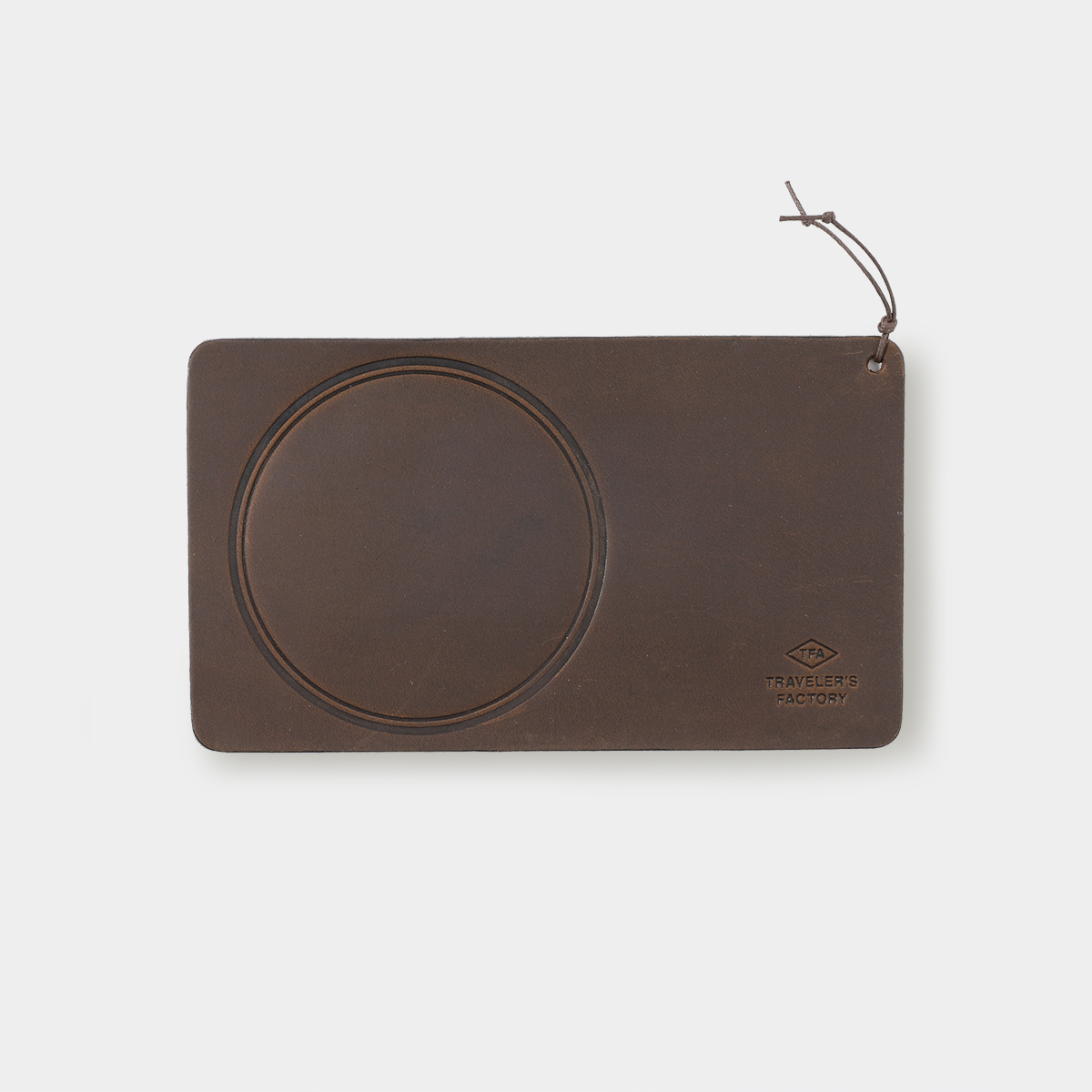 TF レザーコースター スクエア 茶 (07100563)
