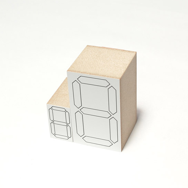 水縞 ハンコ デジタル数字 S （07150850）