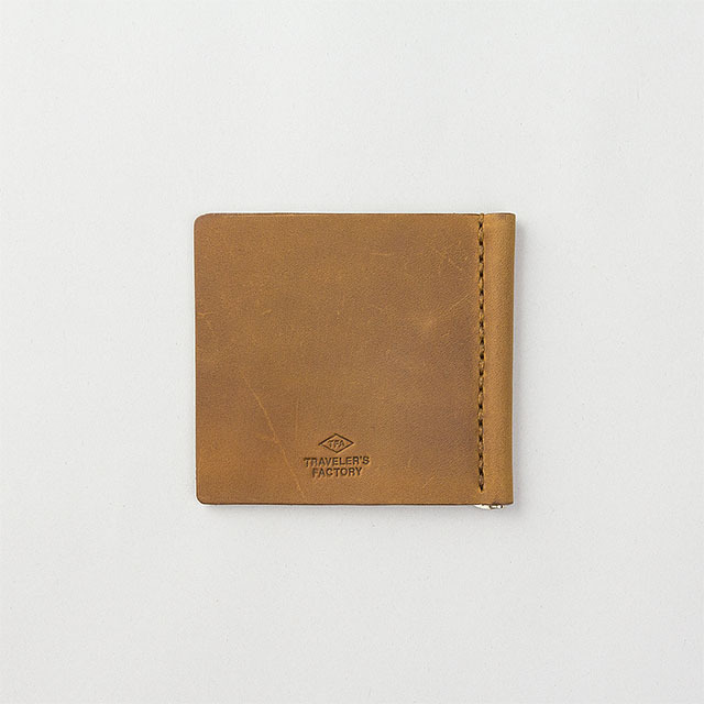 TF レザーマネークリップ キャメル (07100552)