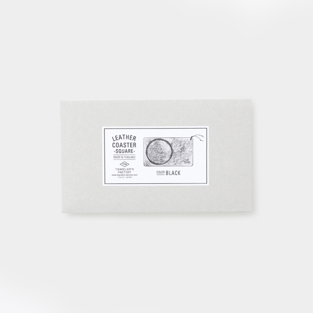 TF レザーコースター スクエア 黒 (07100562)