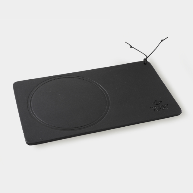 TF レザーコースター スクエア 黒 (07100562)