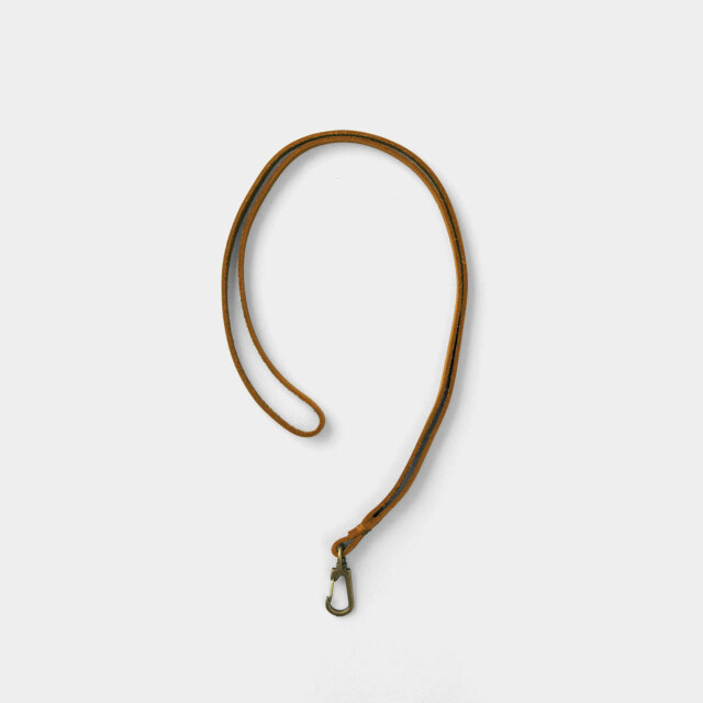 meanswhile レザーネックストラップ Bungee Leather Neck Strap Off Black | meanswhile