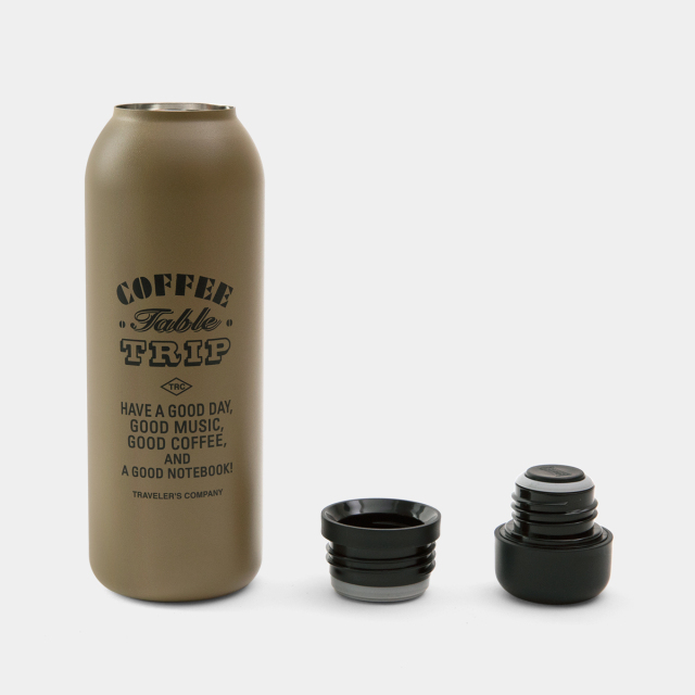 TF ステンレスボトル 500ml コーヒーテーブルトリップ 黒 (07101100)