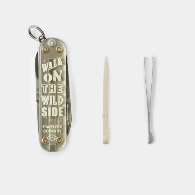 TF VICTORINOX クラシック SD メッセージ 透明グレー (07101172)