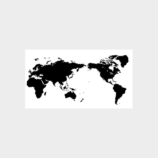 水縞 ハンコ 世界地図 （07150849）