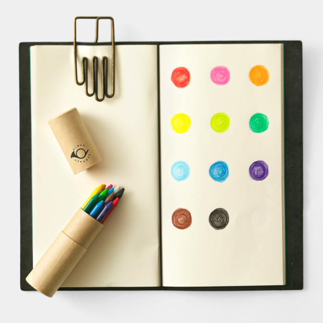 月光荘 色鉛筆 12色入 (07151816)