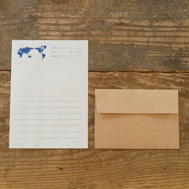 水縞×TRAVELER'S COMPANY トラベログレターセット 世界 (07152210)