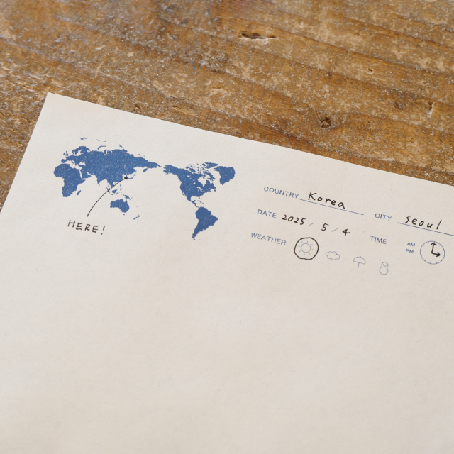 水縞×TRAVELER'S COMPANY トラベログレターセット 世界 (07152210)